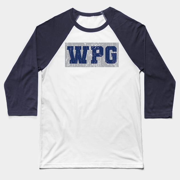 WPG / Jets Baseball T-Shirt by Nagorniak